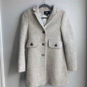 H&M Neutral Wool Coat
